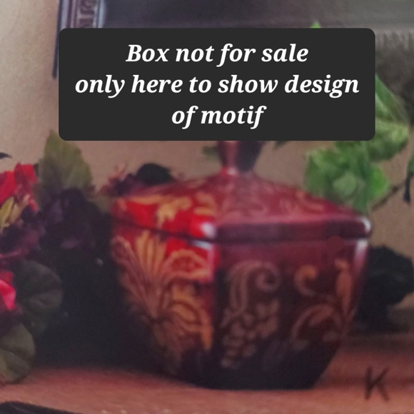 Ashville Candle Holders set of 2. Home Interiors New Damask print Rich Red color - Picture 3 of 3